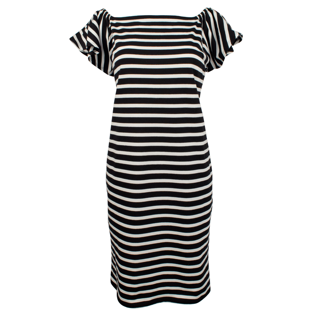 Lauren Ralph Lauren Women's Off-the-Shoulder Striped Dress-PB-L